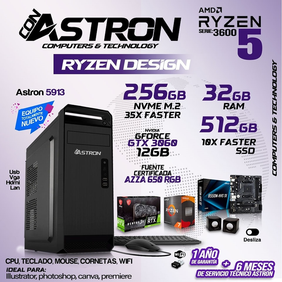 Imagen Astron Ryzen 5 3600